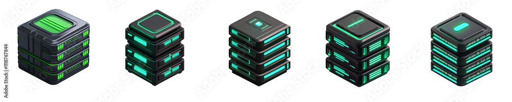 server stack - 3d Set on transparent background PNG file server stack - 3d Set on transparent background PNG file