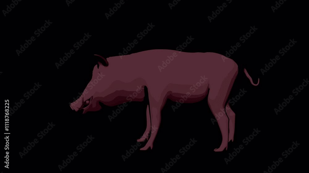 Cartoon Giant Boar Idle, Animation. 4K – 3840×2160. Transparent Alpha video..
Cartoon Giant Boar Idle, Animation. 4K – 3840×2160. Transparent Alpha video..