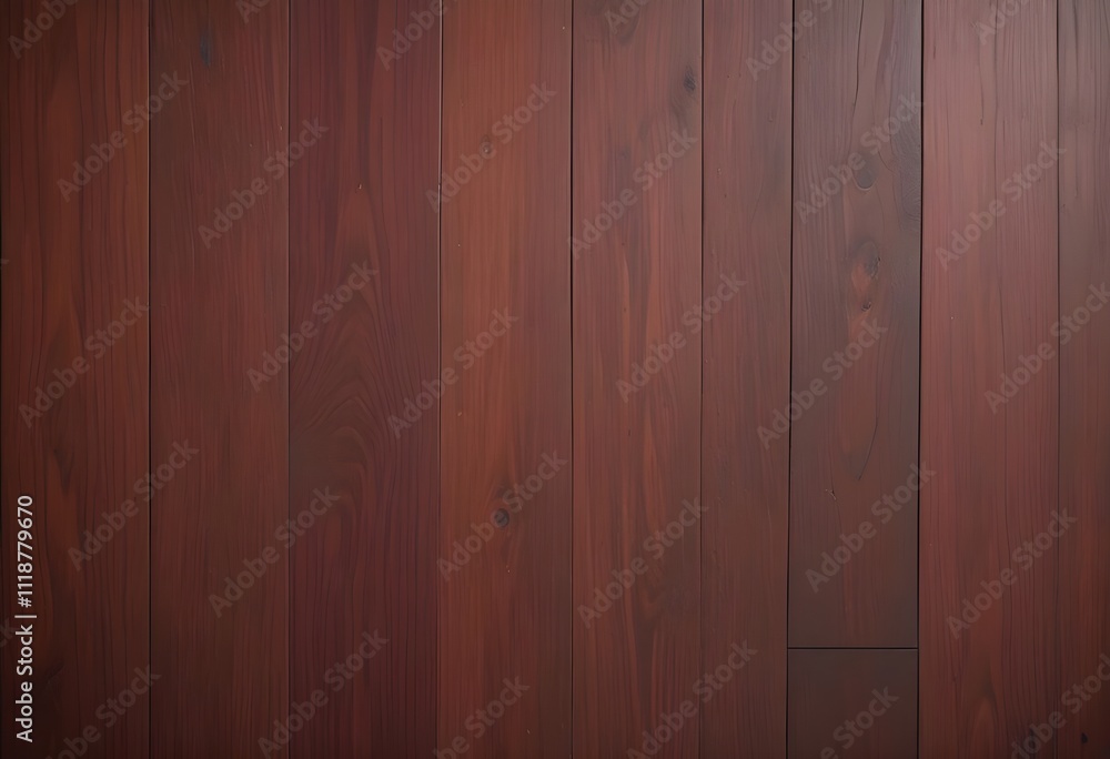Naklejka premium Weathered mahogany plank with pronounced wood grain