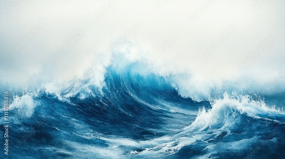 Abstract watercolor ocean blue sea wave. Creative abstract painted background, wallpaper, texture. Modern art. Contemporary art. Abstract watercolor ocean blue sea wave. Creative abstract painted background, wallpaper, texture. Modern art. Contemporary art.