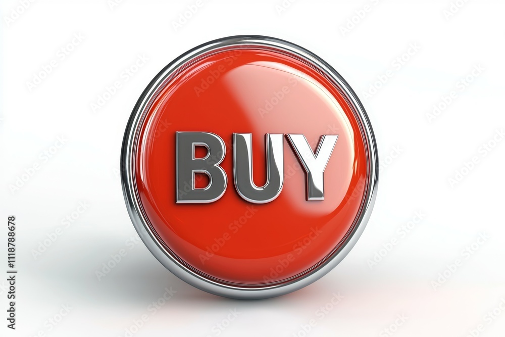 A red button with the word buy on it A red button with the word buy on it