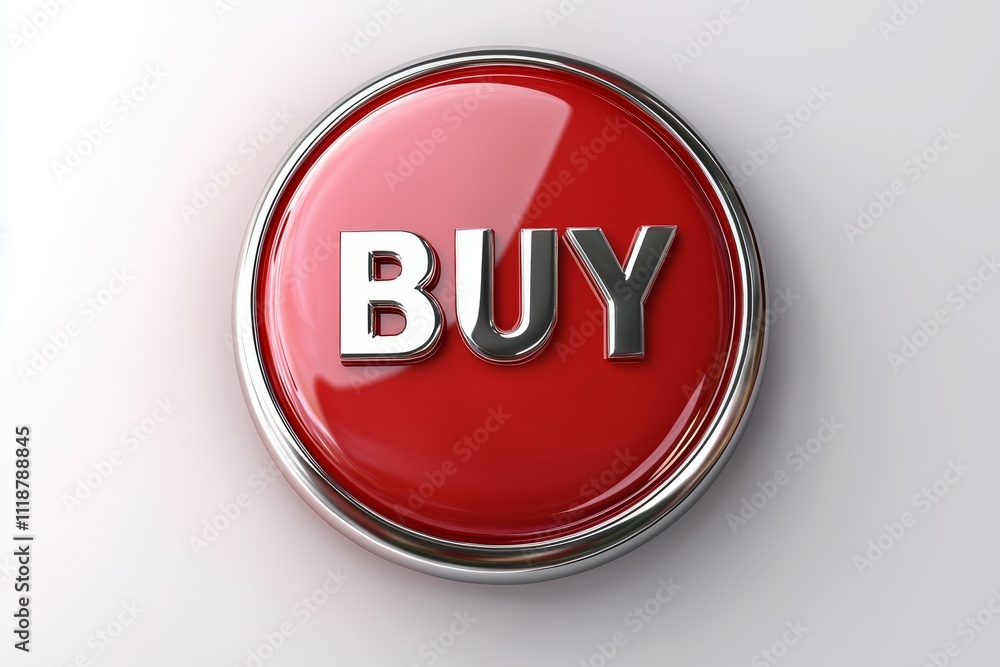 A red button with the word buy on it A red button with the word buy on it