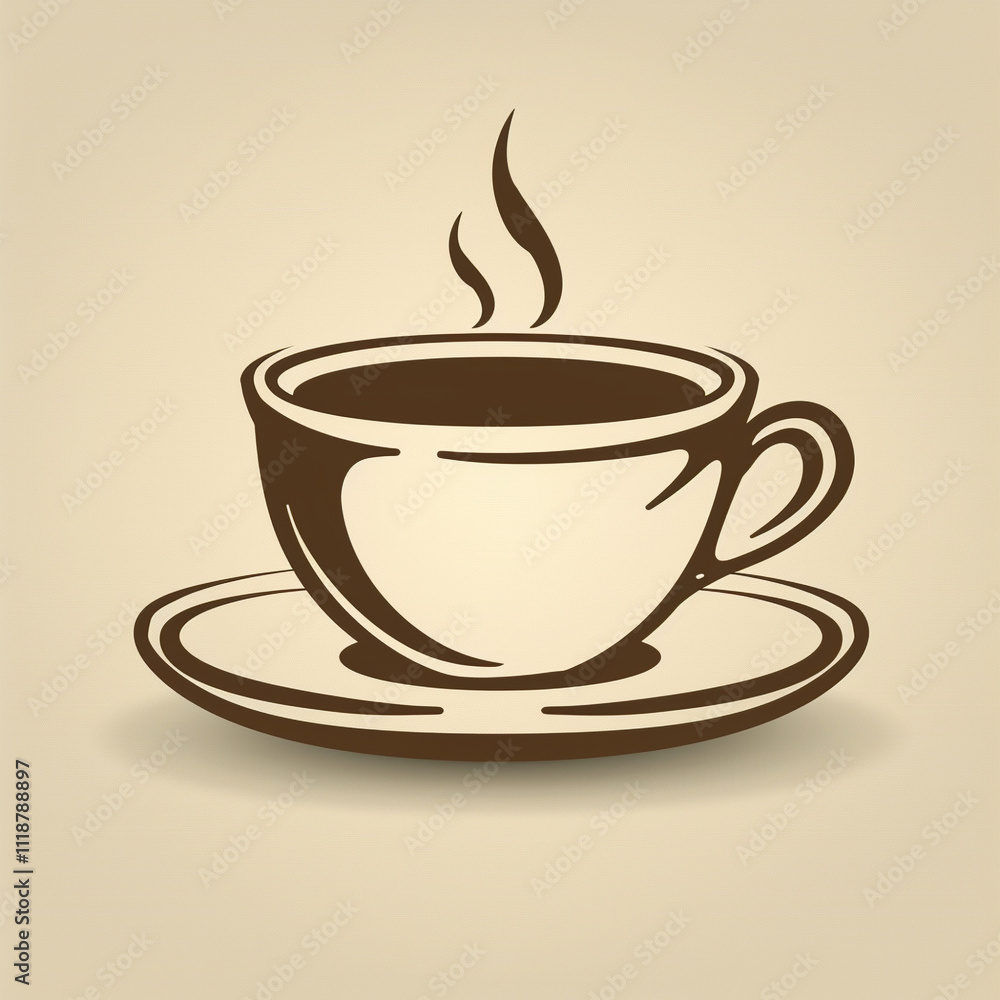 Logo Glass of coffee Logo Glass of coffee