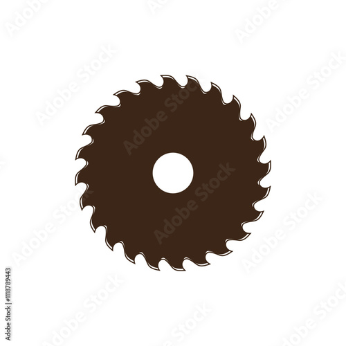 saw blade vector design, carpentry tool logo design, editable design, professional saw blade logo, premium