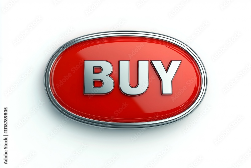 A red button with the word buy on it A red button with the word buy on it