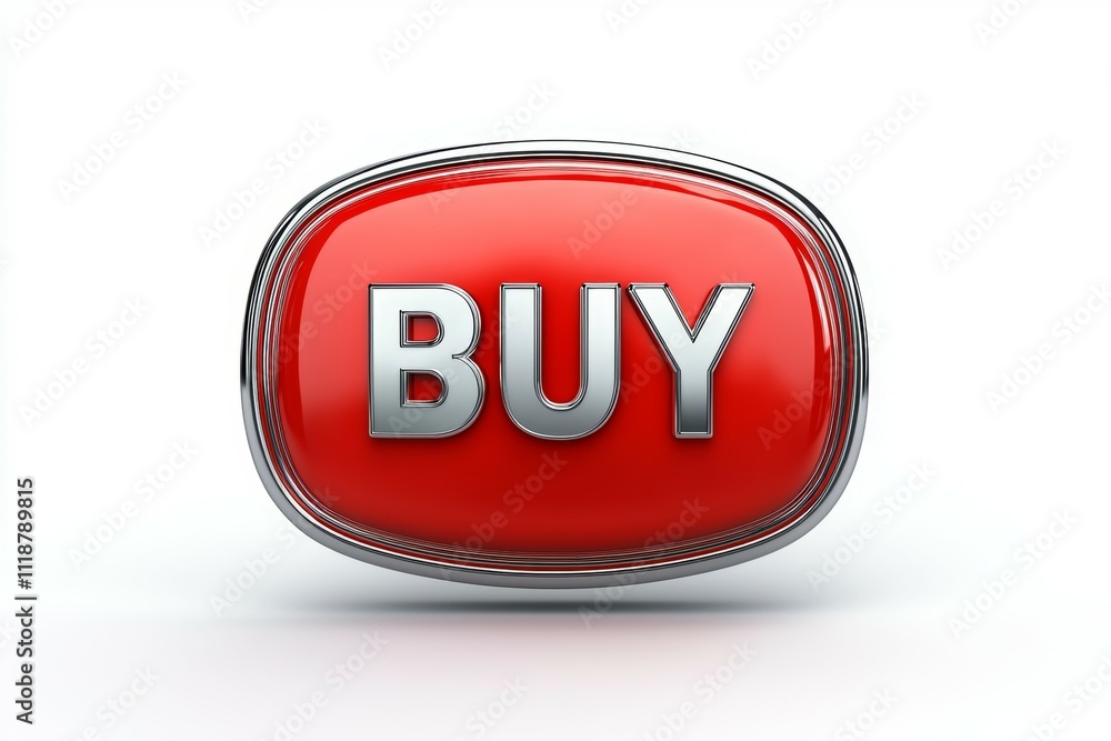 A red button with the word buy on it A red button with the word buy on it