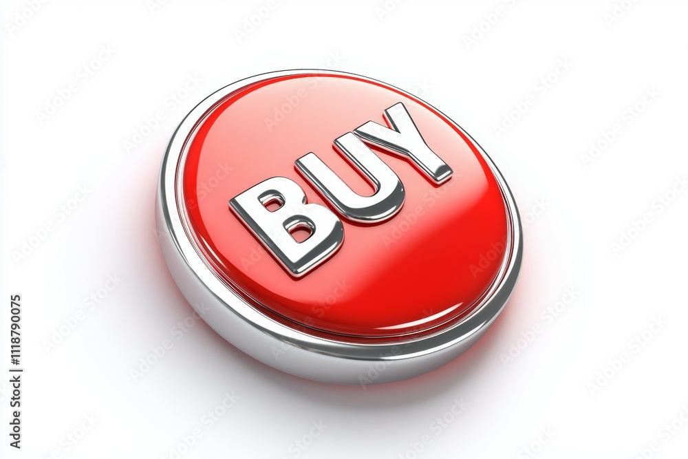 A red button with the word buy on it A red button with the word buy on it