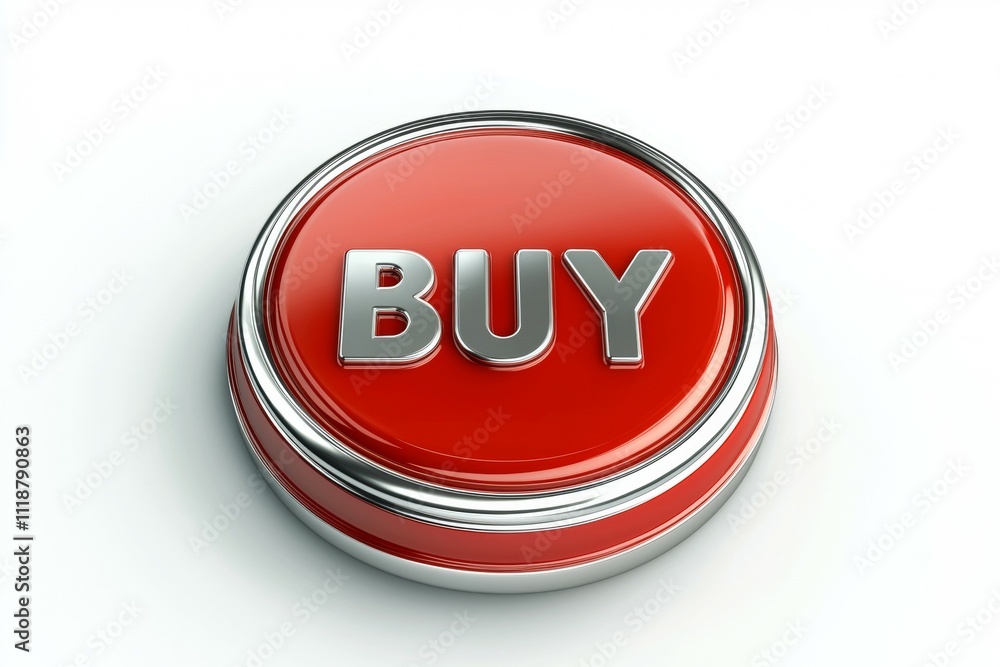 A red button with the word buy on it A red button with the word buy on it