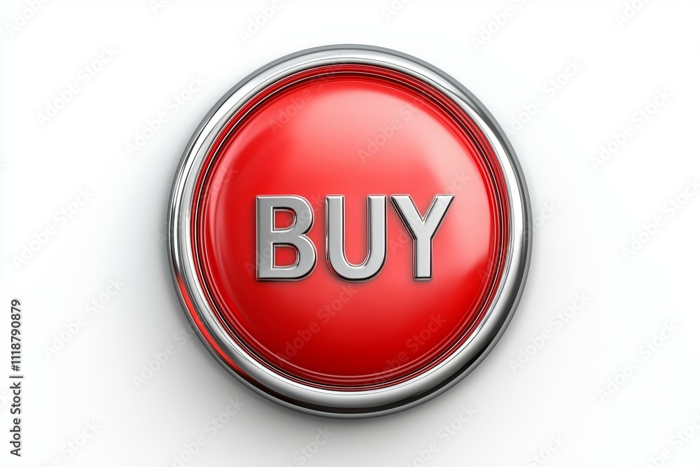 A red button with the word buy on it A red button with the word buy on it