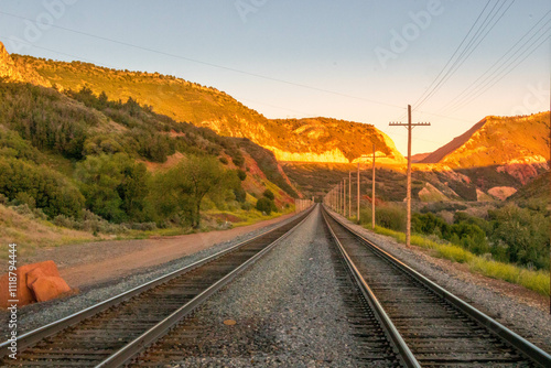 railway in the mountains