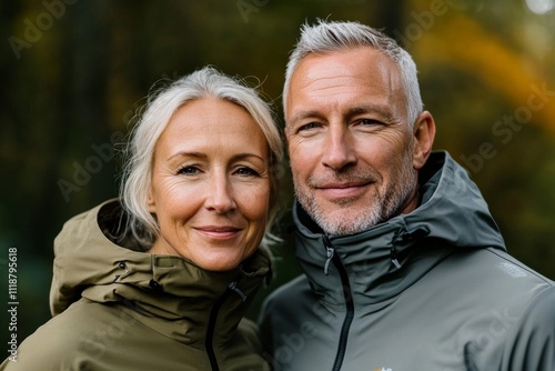 A man and woman are smiling for the camera