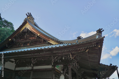 日本の広島県にある宮島、弥山の大聖院 photo