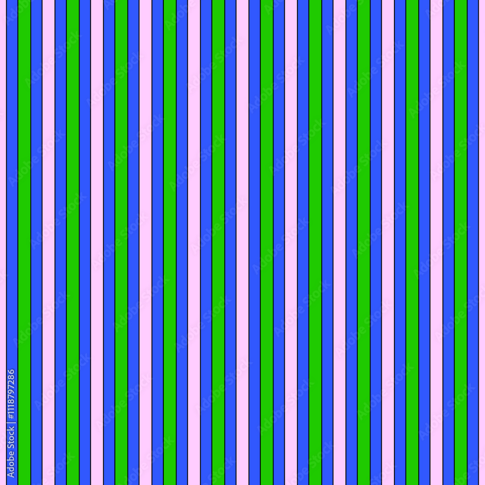 Pink Lime Green and Blue Stripe Repeat Pattern Pink Lime Green and Blue Stripe Repeat Pattern