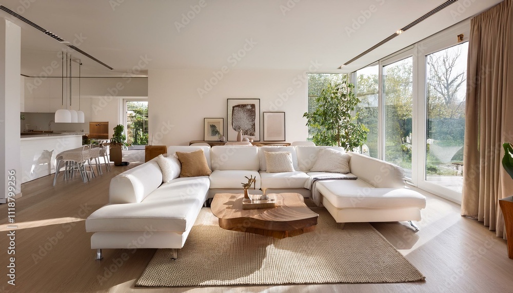 Fototapeta premium Find Your Calm A Neutral Contemporary Retreat