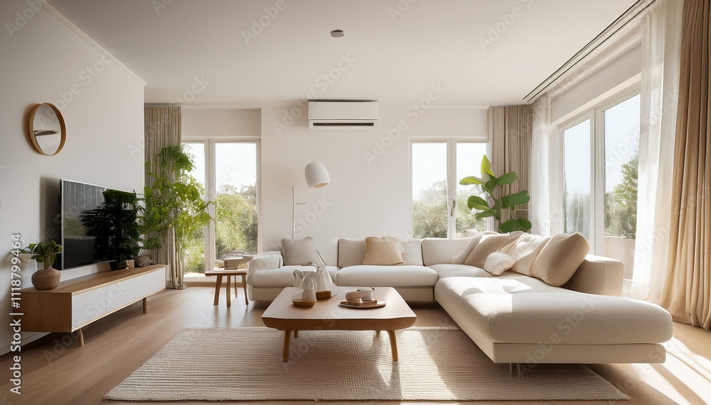 Fototapeta premium Achieve a Modern Minimalist Living Room