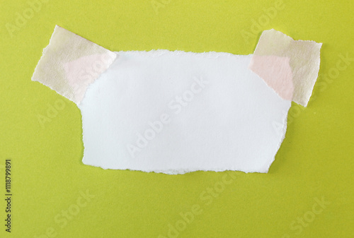 Wallpaper Mural sheet of torn rip paper with masking tape Torontodigital.ca