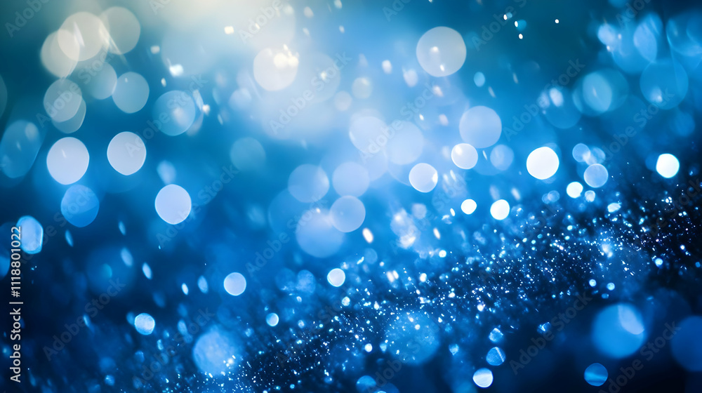 A soft-focus background of shimmering blue bokeh lights, creating a dreamy atmosphere. A soft-focus background of shimmering blue bokeh lights, creating a dreamy atmosphere.