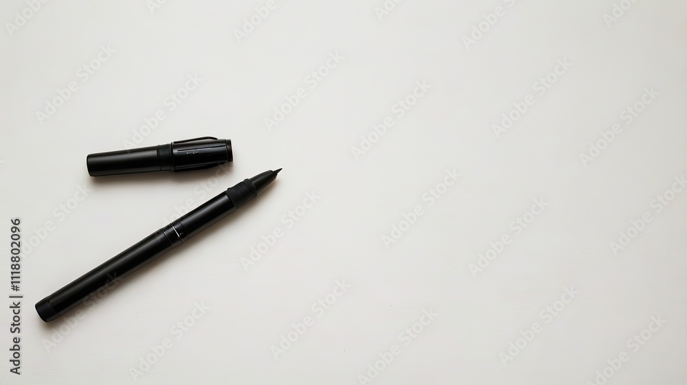 FOUNTAIN PEN AND WHITE PAPER FOUNTAIN PEN AND WHITE PAPER