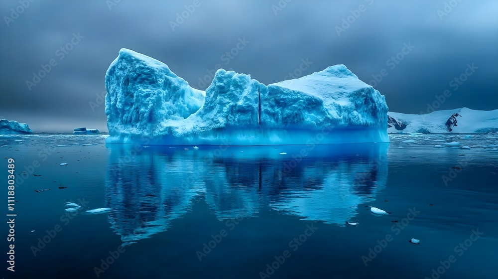 Antarctic Iceberg Reflection Antarctic Iceberg Reflection