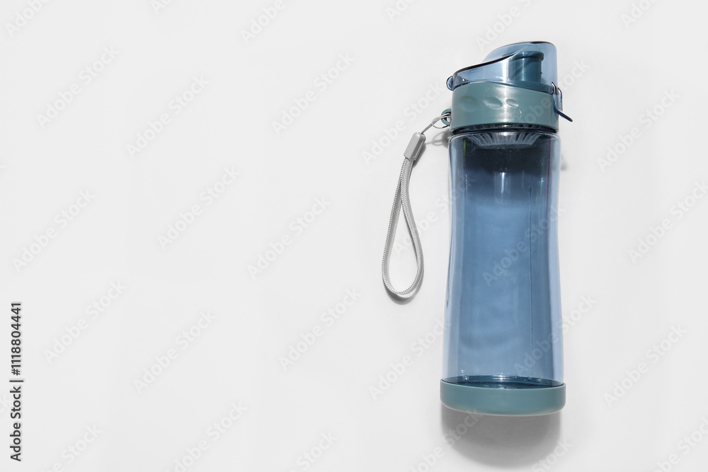 Sports water bottle on white background Sports water bottle on white background