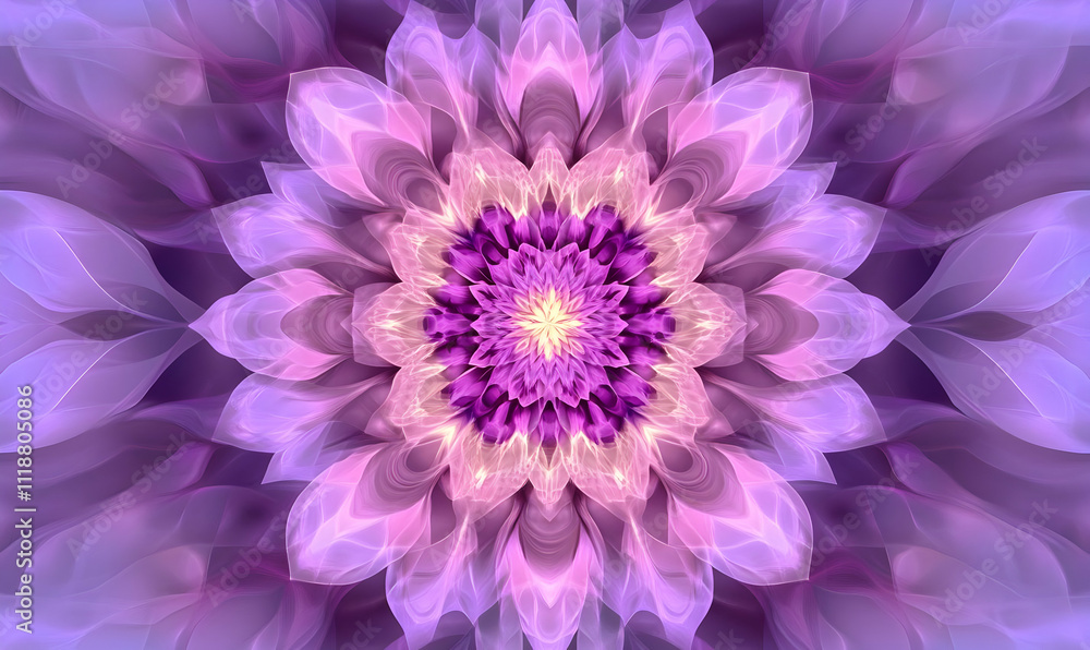 A vibrant, abstract floral design featuring shades of purple and pink, radiating energy and beauty. A vibrant, abstract floral design featuring shades of purple and pink, radiating energy and beauty.