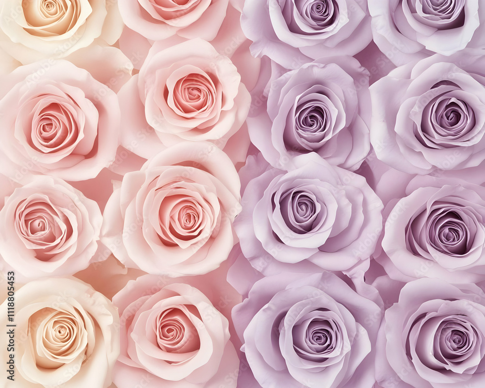 A vibrant arrangement of pink and lavender roses, showcasing their beauty and elegance. A vibrant arrangement of pink and lavender roses, showcasing their beauty and elegance.