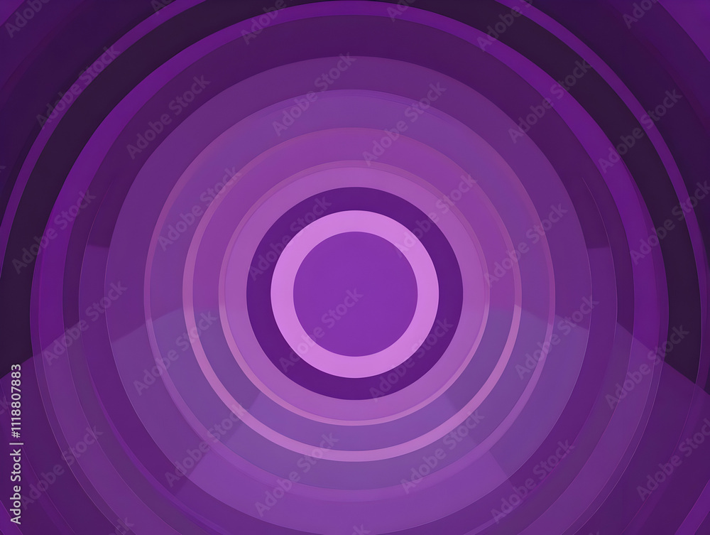 Abstract design featuring concentric circles in various shades of purple. Abstract design featuring concentric circles in various shades of purple.