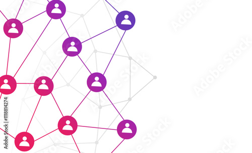 abstract background social networking people connection
