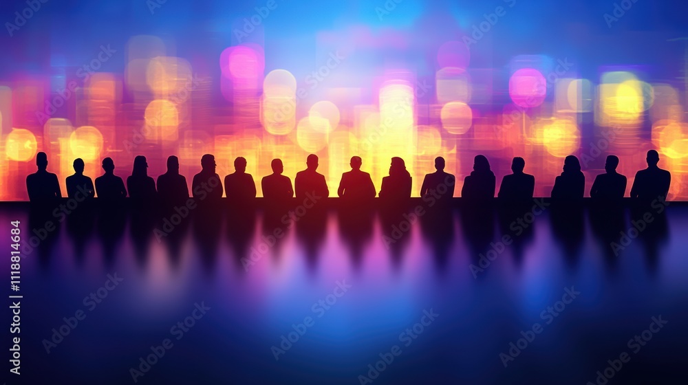 Innovative business strategies nighttime urban skyline & digital art conference perspectives Innovative business strategies nighttime urban skyline & digital art conference perspectives