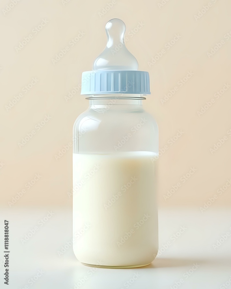 image d'un biberon de bébé rempli de lait pour le repas de bébé image d'un biberon de bébé rempli de lait pour le repas de bébé