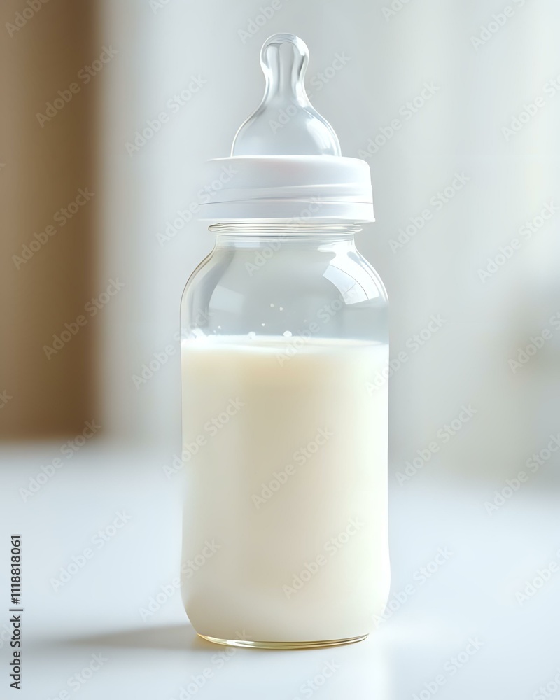 image d'un biberon de bébé rempli de lait pour le repas de bébé image d'un biberon de bébé rempli de lait pour le repas de bébé