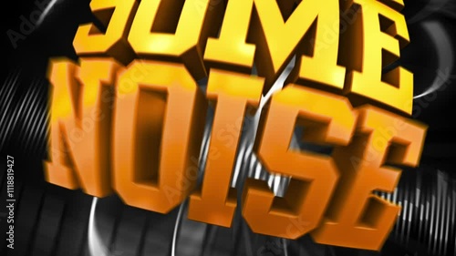 Make Some Noise / Get Loud 3D looping animation.