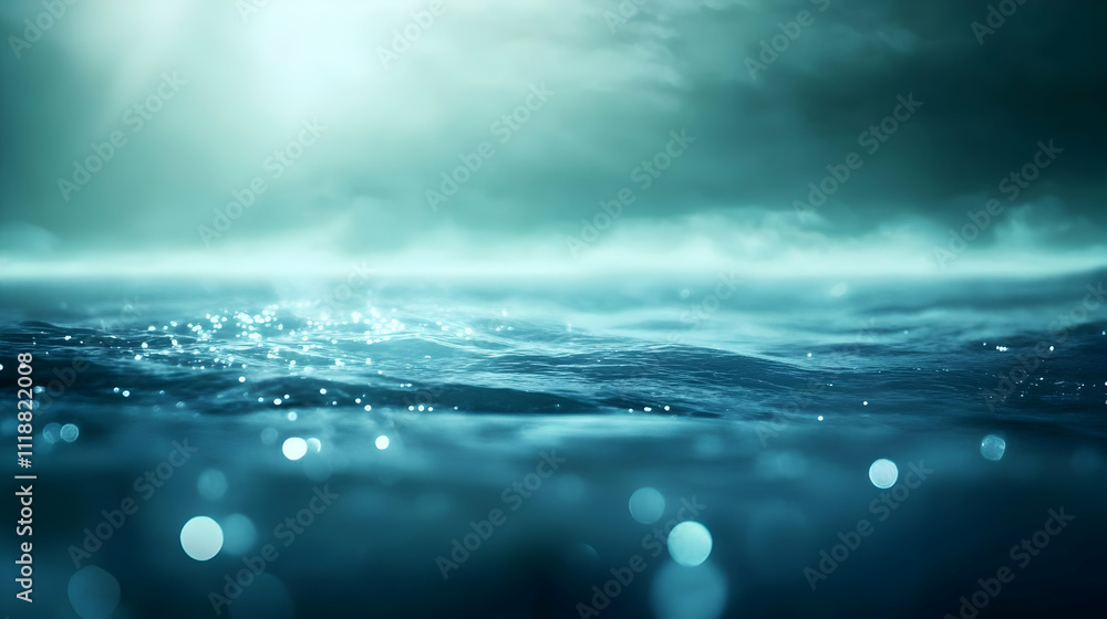 A serene ocean scene with gentle waves and soft lighting, evoking tranquility. A serene ocean scene with gentle waves and soft lighting, evoking tranquility.