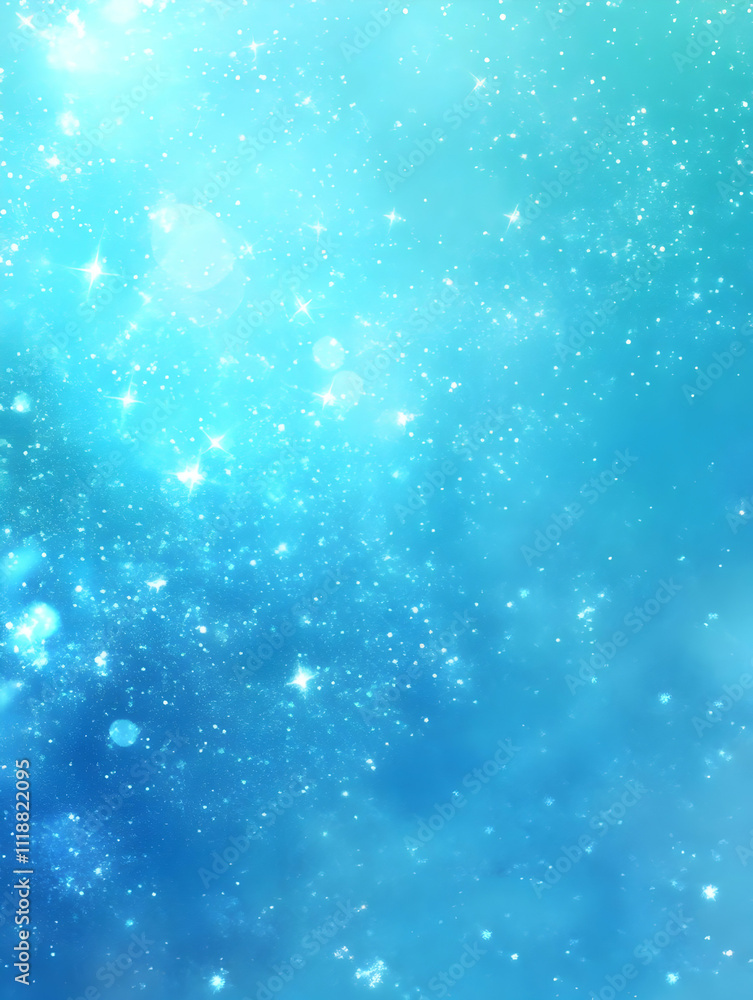 A dreamy blue background filled with sparkling stars, creating a serene atmosphere. A dreamy blue background filled with sparkling stars, creating a serene atmosphere.