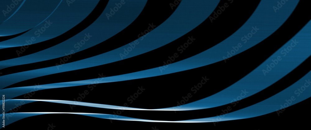 Obraz premium glowing blue waves with halftone texture