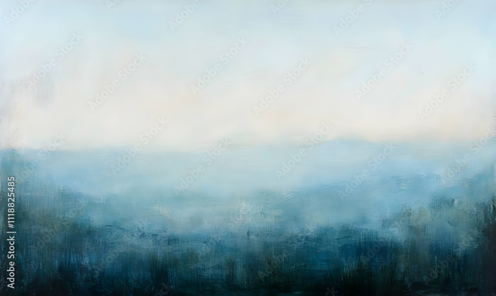A serene, abstract landscape featuring soft blue and gray tones, evoking tranquility. A serene, abstract landscape featuring soft blue and gray tones, evoking tranquility.