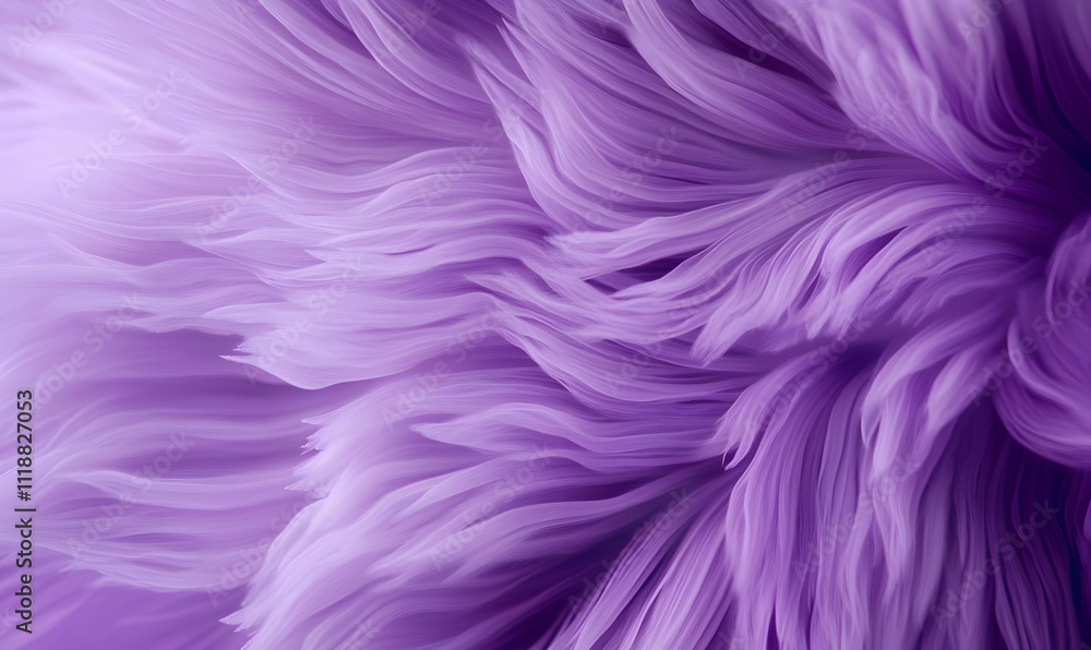 A close-up of soft, flowing purple textures resembling fur or fabric. A close-up of soft, flowing purple textures resembling fur or fabric.