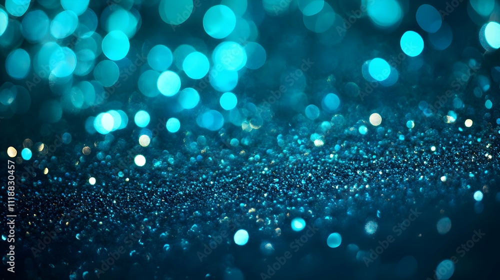 A shimmering blue background with bokeh effects, ideal for designs and creative projects. A shimmering blue background with bokeh effects, ideal for designs and creative projects.