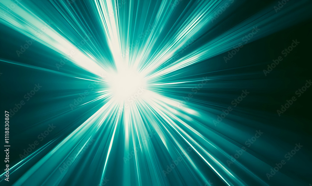 Abstract representation of light rays radiating from a central point, creating a dynamic effect. Abstract representation of light rays radiating from a central point, creating a dynamic effect.