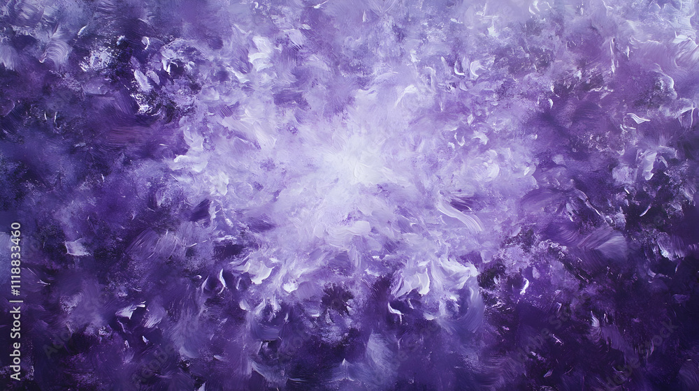 Abstract purple painting with swirling textures and light. Abstract purple painting with swirling textures and light.