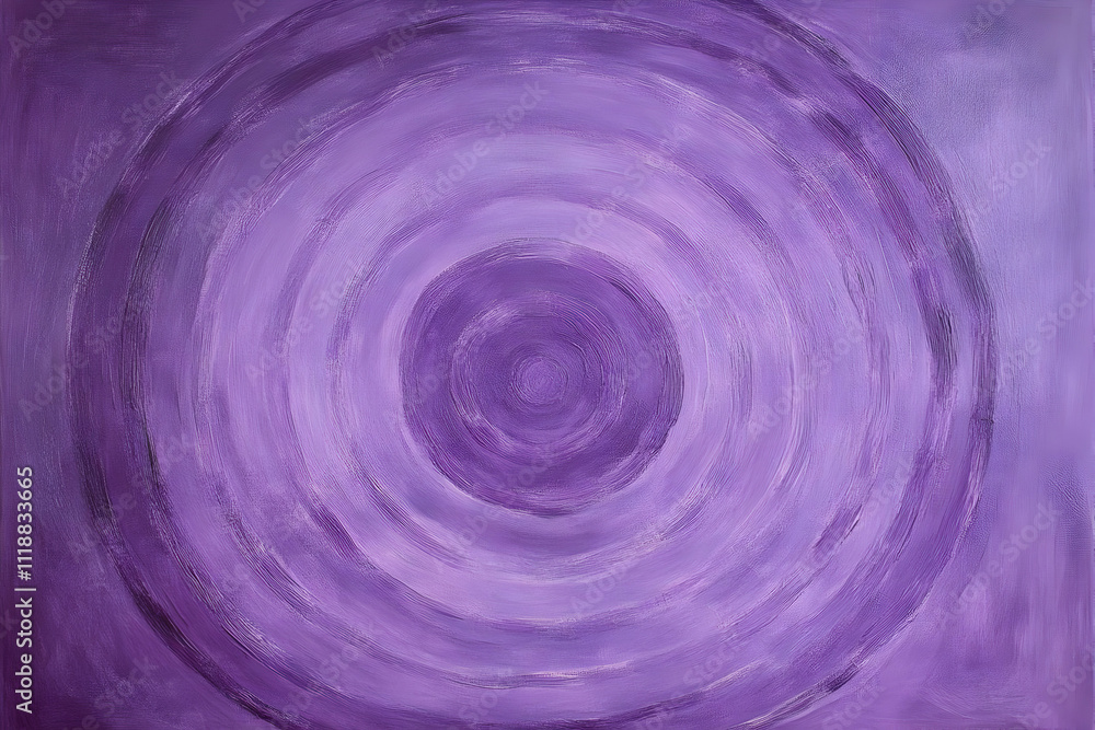 Abstract artwork featuring concentric circles in varying shades of purple. Abstract artwork featuring concentric circles in varying shades of purple.