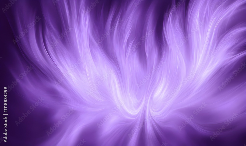 Abstract purple swirling patterns resembling ethereal light or smoke. Abstract purple swirling patterns resembling ethereal light or smoke.