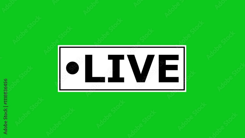Live streaming animation on background. Live Streaming Button with Text Blinking Animation 4k Motion Graphics. Live streaming animation on background. Live Streaming Button with Text Blinking Animation 4k Motion Graphics.