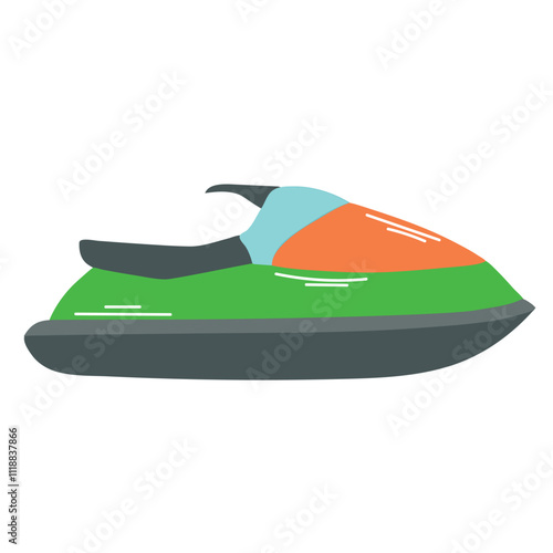 Jet ski icon clipart avatar logotype isolated illustration