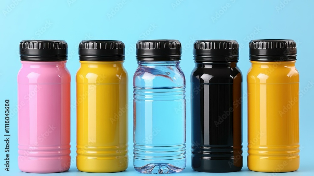 Travel Essentials Water bottle - Reusable bottle for staying hydrated while traveling Isolated solo on plain background One main object Travel Essentials Water bottle - Reusable bottle for staying hydrated while traveling Isolated solo on plain background One main object