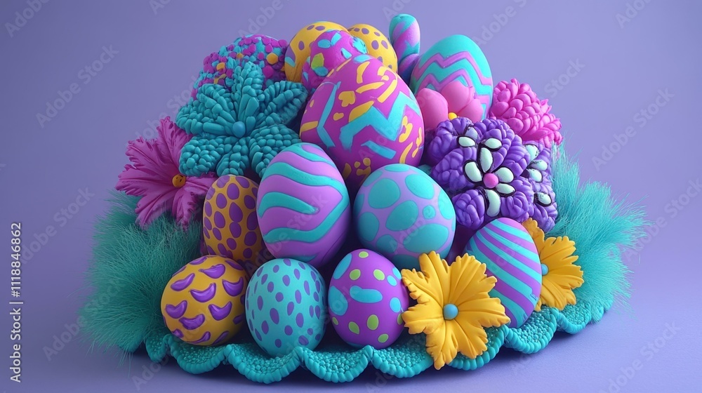Seasonal Decorations Easter bonnet - Decorative hat for Easter parades and celebrations Isolated solo on plain background One main object Seasonal Decorations Easter bonnet - Decorative hat for Easter parades and celebrations Isolated solo on plain background One main object