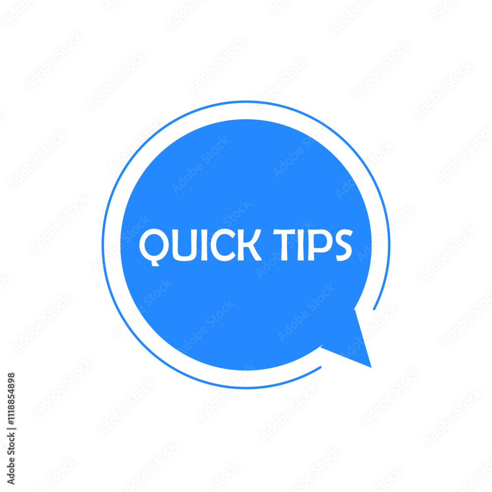 quick tips sign on white background quick tips sign on white background