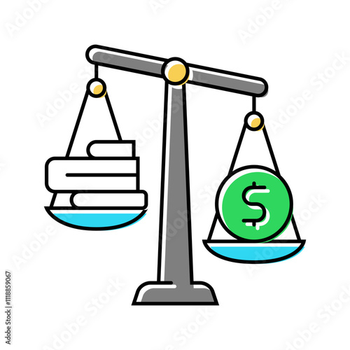 influence peddling money business cash color icon vector. influence peddling money business cash sign. isolated symbol illustration