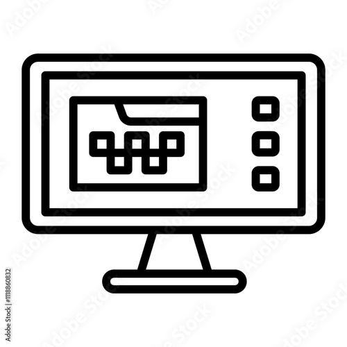 website Line Icon