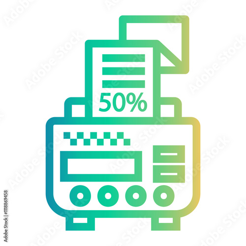 taximeter Line Gradient Icon